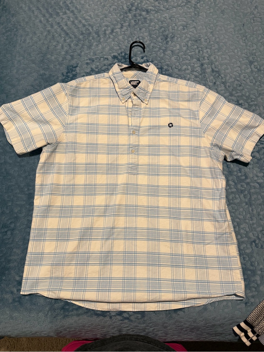 Chase Bank Lands End Short Sleeve Shirt